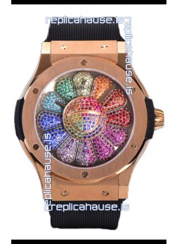 Hublot Classic Fusion Takashi Murakami Rose Gold Edition Swiss Watch 1:1 Mirror Replica