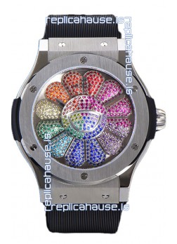 Hublot Classic Fusion Takashi Murakami Stainless Steel Edition Swiss Watch 1:1 Mirror Replica