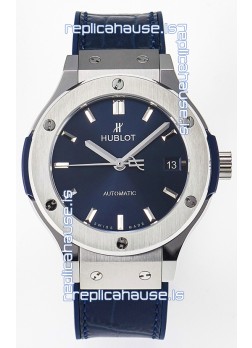 Hublot Super Clone Classic Fusion Titanium 38MM 1:1 Mirror Replica Watch Blue Dial