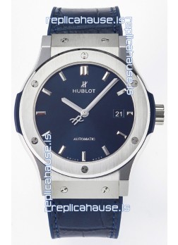Hublot Super Clone Classic Fusion Titanium 42MM 1:1 Mirror Replica Watch Blue Dial