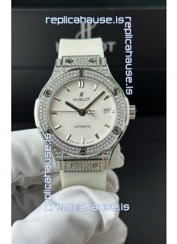 Hublot Super Clone Classic Fusion Titanium 38MM 1:1 Mirror Replica Watch White Dial