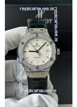 Hublot Super Clone Classic Fusion Titanium 38MM 1:1 Mirror Replica Watch White Dial