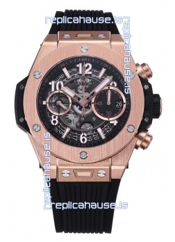 Hublot Big Bang Unico Rose Gold Casing 1:1 Mirror Edition Swiss Replica Watch