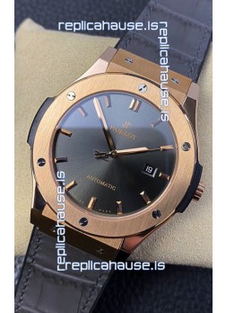 Hublot Classic Fusion 1:1 Mirror Replica Swiss Watch in 904L Steel Casing Grey Dial 42MM