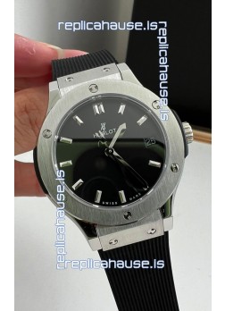Hublot Classic Fusion Stainless Steel 33MM Black Dial Swiss Quartz Movement Watch 1:1 Mirror Quality