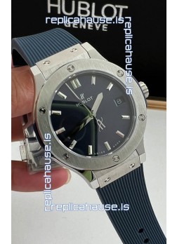 Hublot Classic Fusion Stainless Steel 33MM Blue Dial Swiss Quartz Movement Watch 1:1 Mirror Quality