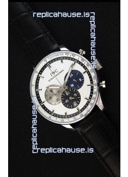 IWC Schaffhausen Japanese Replica Watch Quartz Movement in White Dial 