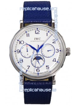 IWC Portofino Perpetual Calendar IW3446 White Dial Swiss Replica Watch 
