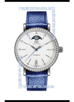 IWC Portofino IW659601 Automatic Moon Phase Steel Casing Watch in White Dial 37MM