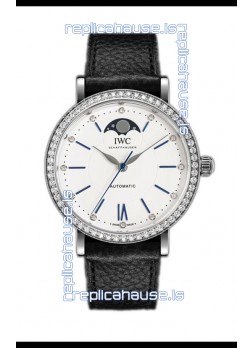 IWC Portofino IW659601 Automatic Moon Phase Steel Casing Watch in White Dial 37MM