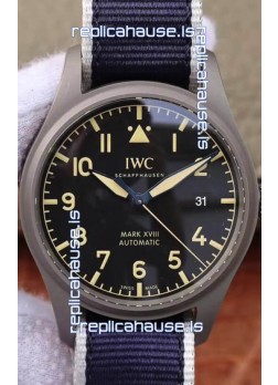 IWC Pilot's MARK XVIII Heritage 1:1 Swiss Watch Titanium Casing NATO STRAP