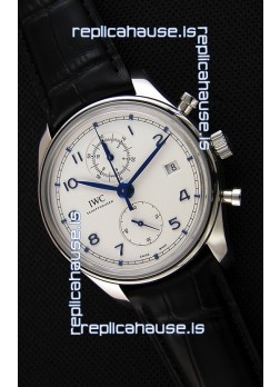 IWC Portugieser Chronograph Classic IW390302 White Dial Swiss Replica Watch