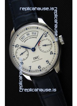 IWC Big Pilot Annual Calender Steel Case Blue Strap IW503501 1:1 Mirror Replica