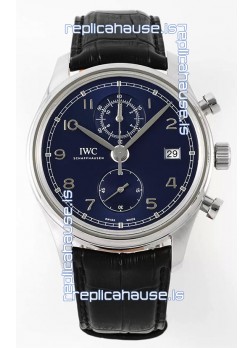 IWC Portugieser Chronograph Classic IW390303 Blue Dial Swiss Replica Watch