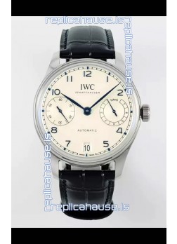 IWC Super Clone Portugieser Swiss 1:1 Mirror Replica Watch White Dial Steel Case Watch