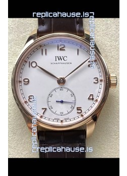 IWC Portugieser Super Clone Automatic 41 IW358306 White Dial Rose Gold Casing