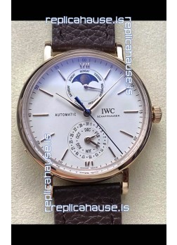 IWC IW359002 Portofino Complete Calendar Rose Gold Swiss Replica Watch 