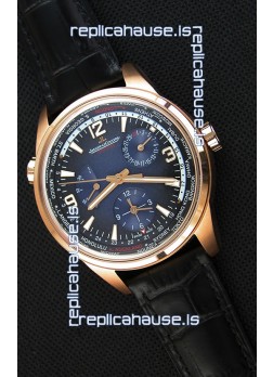 Jaeger-LeCoultre Polaris Geographic Pink Gold Swiss Replica Watch - 904847J