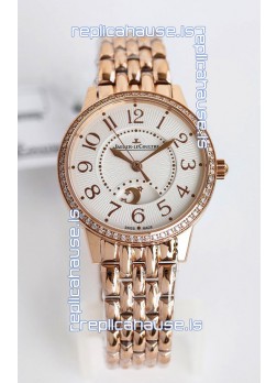 Jaeger-LeCoultre Rendez-Vous Steel Night & Day 1:1 Mirror Rose Gold Watch