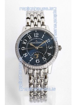 Jaeger-LeCoultre Rendez-Vous Steel Night & Day 1:1 Mirror Steel Case Blue Dial