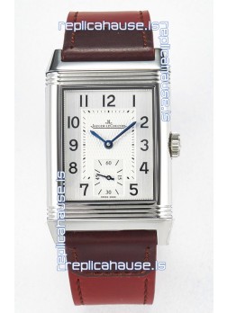 Jaeger-LeCoultre Reverso Super Clone DuoFace Black/White Steel Replica Watch 