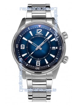Jaeger LeCoultre Polaris Date Blue Dial Steel Strap 1:1 Mirror Replica Watch 42MM
