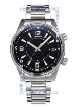 Jaeger LeCoultre Polaris Date Black Dial Steel Strap 1:1 Mirror Replica Watch 42MM