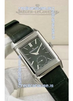 Jaeger-LeCoultre Reverso DuoFace Steel Casing Green Dial Watch in Swiss Automatic Movement