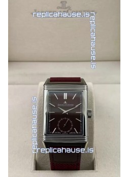 Jaeger-LeCoultre Reverso DuoFace Steel Casing Watch Red Dial in Swiss Automatic Movement