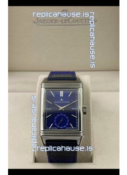 Jaeger-LeCoultre Reverso DuoFace Steel Casing Watch Blue Dial in Swiss Automatic Movement