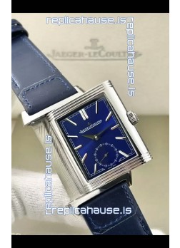Jaeger-LeCoultre Reverso DuoFace Steel Casing Watch Blue Dial in Swiss Automatic Movement