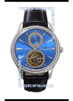 Jaeger LeCoultre Master Ultra-Thin Tourbillon Blue Dial Stainless Steel Casing
