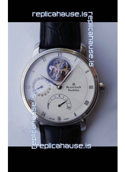 Blancpain Villeret 8 Jours Tourbillon Swiss Edition 1:1 Mirror Replica Watch - White Dial 