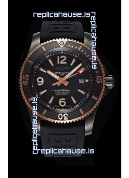 Breitling Superocean Automatic 46 Black Steel - Black Dial in DLC Coated Casing 