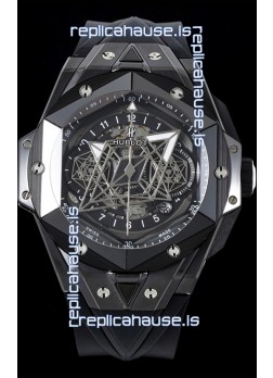 Hublot Big Bang UNICO Sang Bleu II Black Ceramic 1:1 Mirror Quality Swiss Replica Watch 