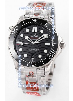 Omega Seamaster 300M Master Chronometer Black Swiss 904L Steel 1:1 Mirror Replica Watch