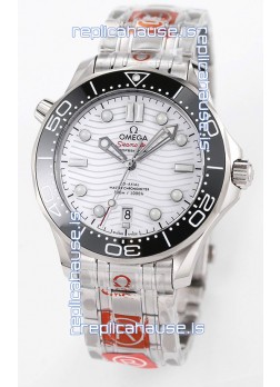 Omega Seamaster 300M Master Chronometer White Swiss 904L Steel 1:1 Mirror Replica Watch