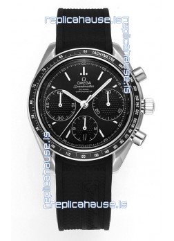 Omega Speedmaster Racing 904L Steel Chronograph 1:1 Mirror Replica in Black Dial