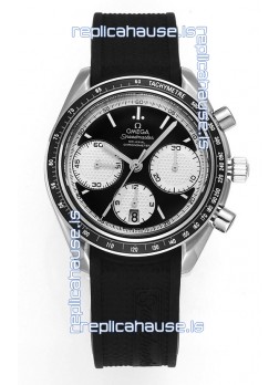 Omega Speedmaster Racing 904L Steel Chronograph 1:1 Mirror Replica in Black Dial