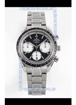 Omega Speedmaster Racing 904L Steel Chronograph 1:1 Mirror Replica in Black Dial