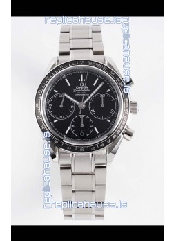 Omega Speedmaster Racing 904L Steel Chronograph 1:1 Mirror Replica in Black Dial