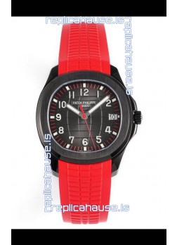 Patek Philippe Aquanaut 5167 Black Venom Edition 1:1 Mirror Replica Watch - Red Strap