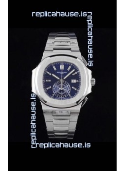 Patek Philippe Nautilus 5980/1A 904L Steel Case in Blue Dial - 1:1 Mirror Replica