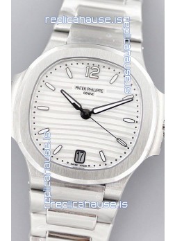 Patek Philippe Nautilus 7118/1A White Dial 1:1 Mirror Swiss Replica Watch in 904L Steel 