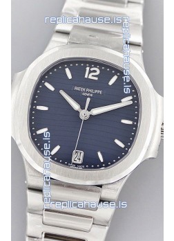 Patek Philippe Nautilus 7118/1A Blue Dial 1:1 Mirror Swiss Replica Watch in 904L Steel 