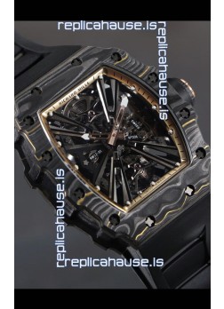 Richard Mille RM12-01 Carbon Fiber Case Genuine Tourbillon Movement 1:1 Mirror Replica Watch