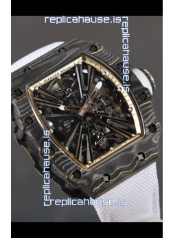 Richard Mille RM12-01 Carbon Fiber Case Genuine Tourbillon Movement 1:1 Mirror Replica Watch