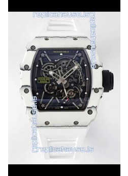 Richard Mille RM35-01 Rafael Nadal Carbon Fiber Casing with Genuine Tourbillon Super Clone Watch 