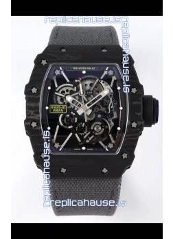 Richard Mille RM35-01 Rafael Nadal Carbon Fiber Casing with Genuine Tourbillon Super Clone Watch 