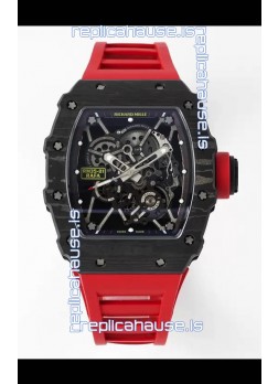 Richard Mille RM35-01 Rafael Nadal Carbon Fiber Casing with Genuine Tourbillon Super Clone Watch 